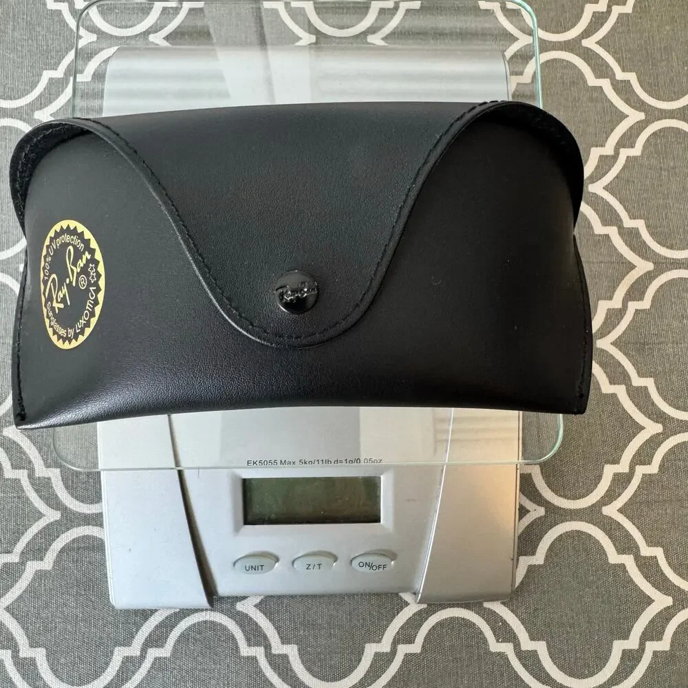 Ray Ban Eyeglass Sunglasses Case New Black Soft With Cleaning Cloth Designer
